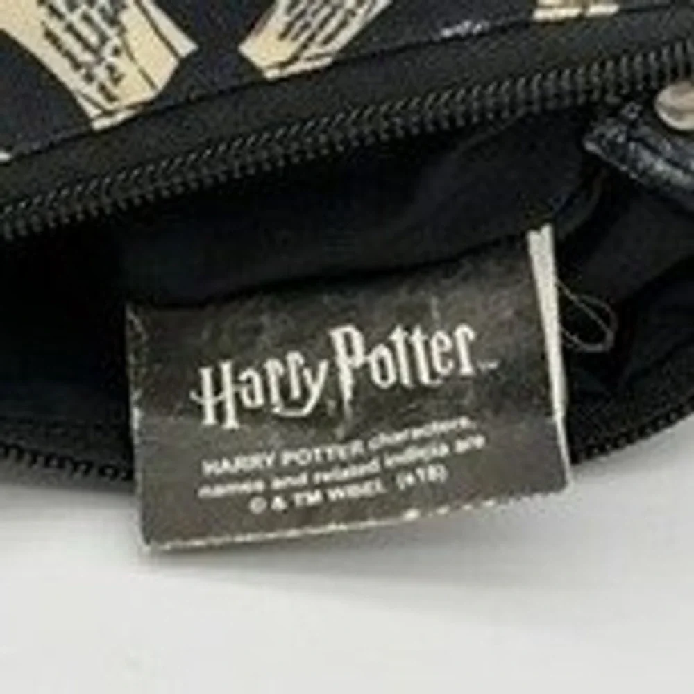 Harry Potter Crossbody Bag Owl Letter Print Mini Messenger Black‎